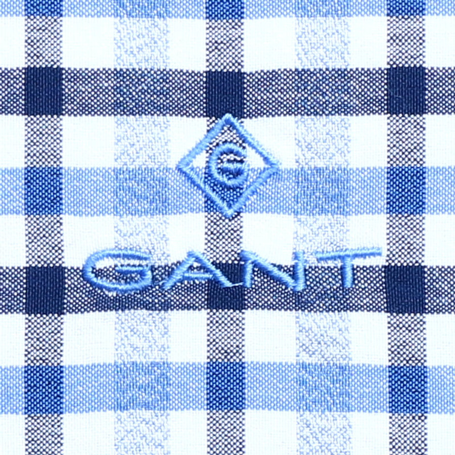 Gant férfi hosszú ujjú ing, kék kockás, tech prep, regular fit - Image 2