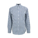 Gant férfi hosszú ujjú ing, kék-zöld kockás, 100% pamut, regular fit - Thumbnail Image 1