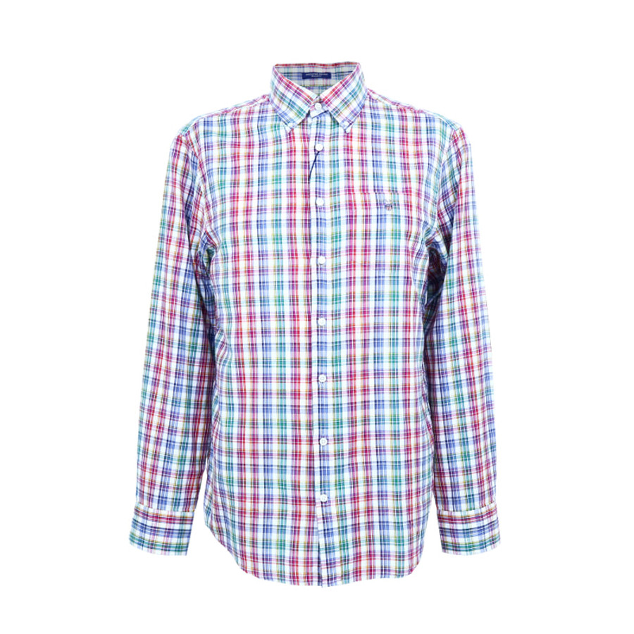 Gant férfi hosszú ujjú ing, színes kockás, 100% pamut, regular fit - Image 1