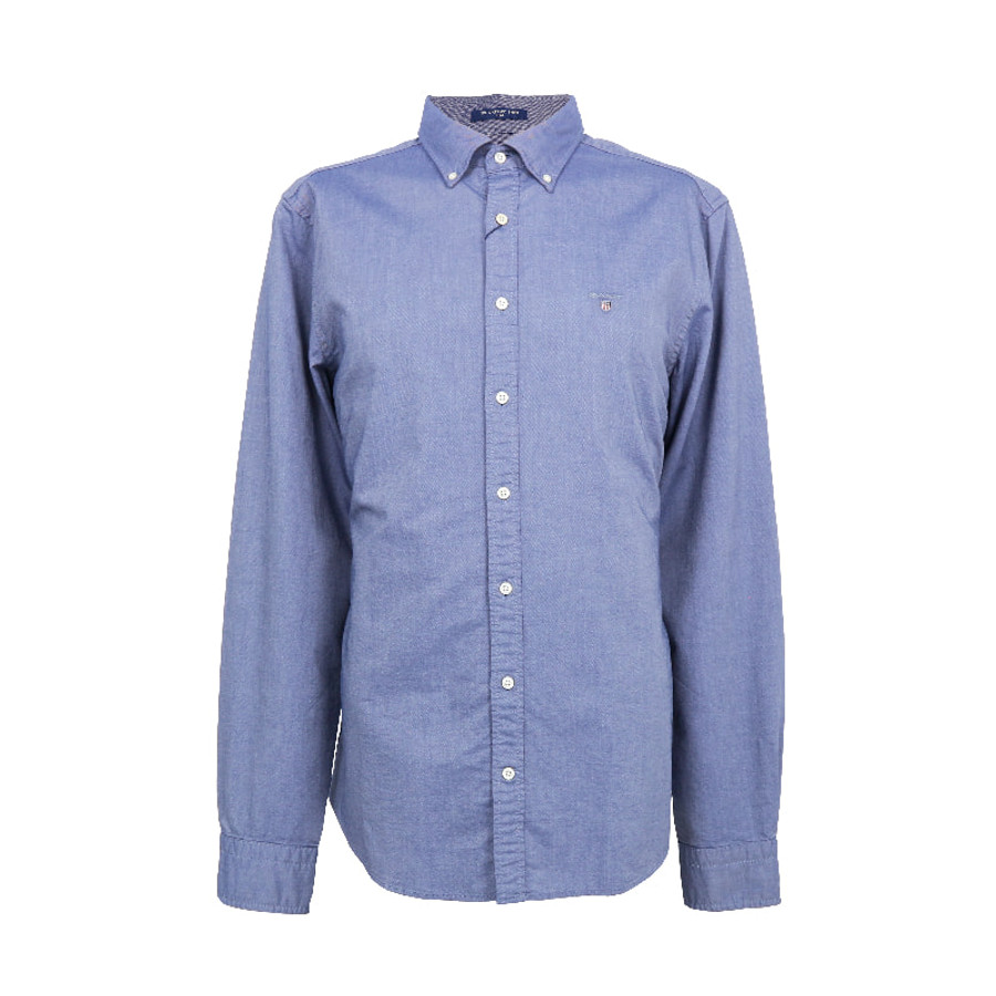 Gant férfi hosszú ujjú ing, világoskék, 100% pamut, slim fit - Image 1