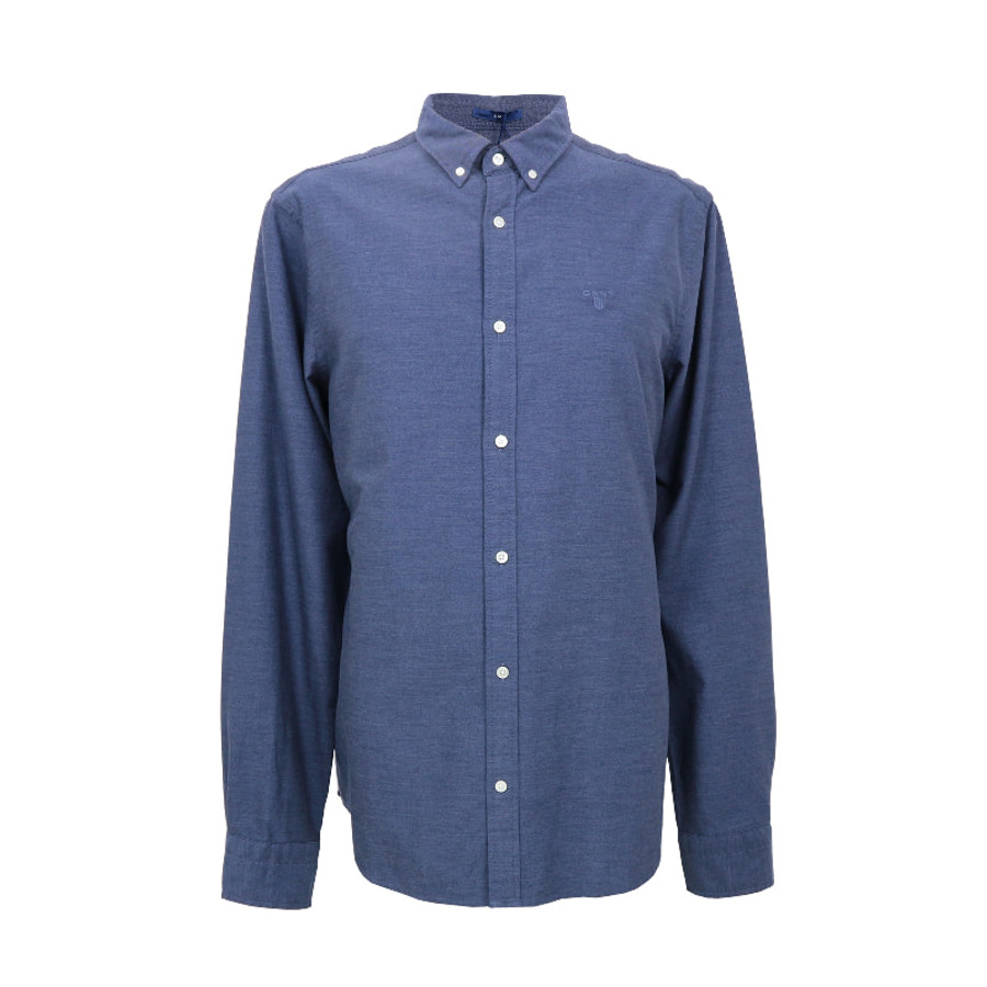 Gant férfi hosszú ujjú ing, sötétkék, 100% pamut, slim fit - Image 1