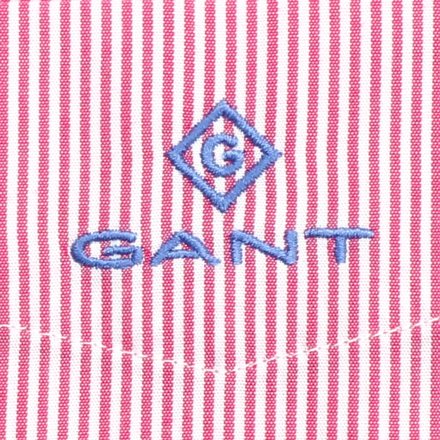Gant férfi hosszú ujjú ing, rózsaszín csíkos, 100% pamut, regular fit - Image 2