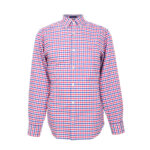 Gant férfi hosszú ujjú ing, kék-piros kockás, 100% pamut, regular fit - Thumbnail Image 1
