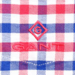 Gant férfi hosszú ujjú ing, kék-piros kockás, 100% pamut, regular fit - Thumbnail Image 2