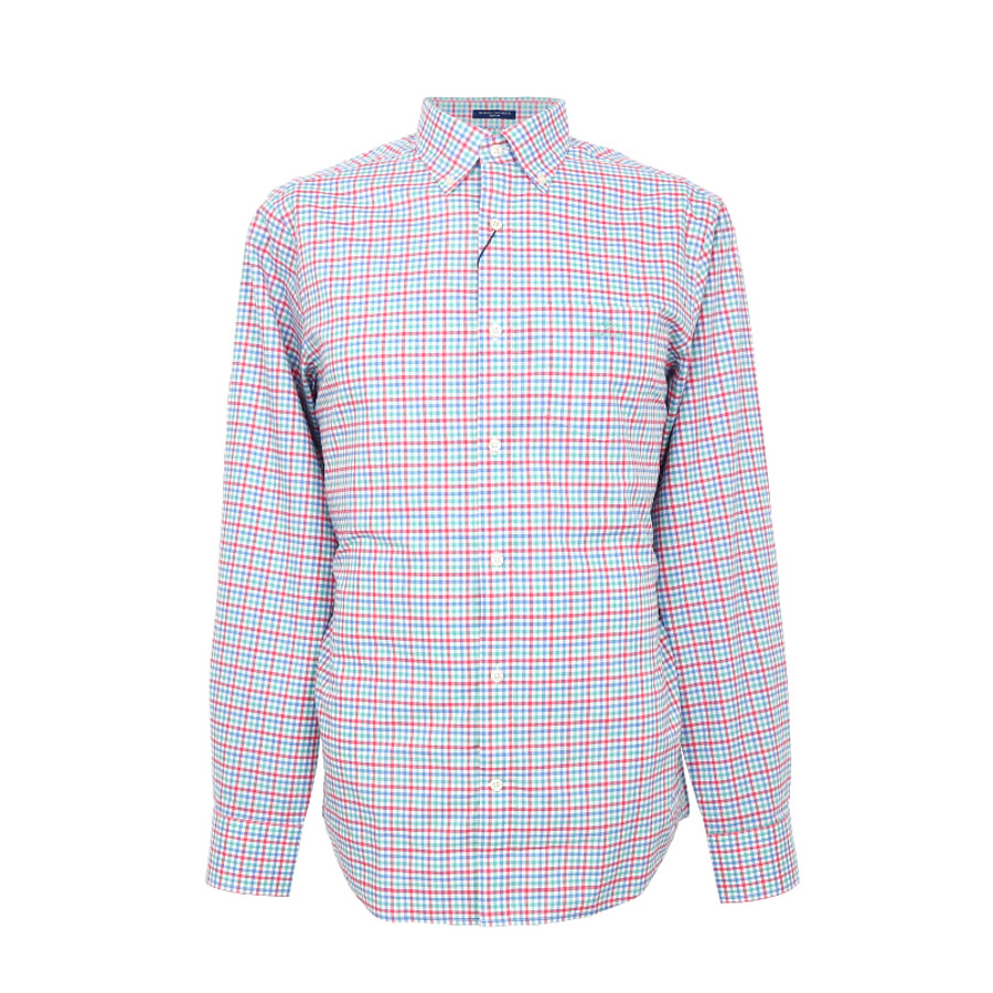 Gant férfi hosszú ujjú ing, színes kockás, 100% pamut, regular fit - Image 1