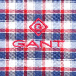 Gant férfi hosszú ujjú ing, piros-kék kockás, 100% pamut, regular fit - Thumbnail Image 2