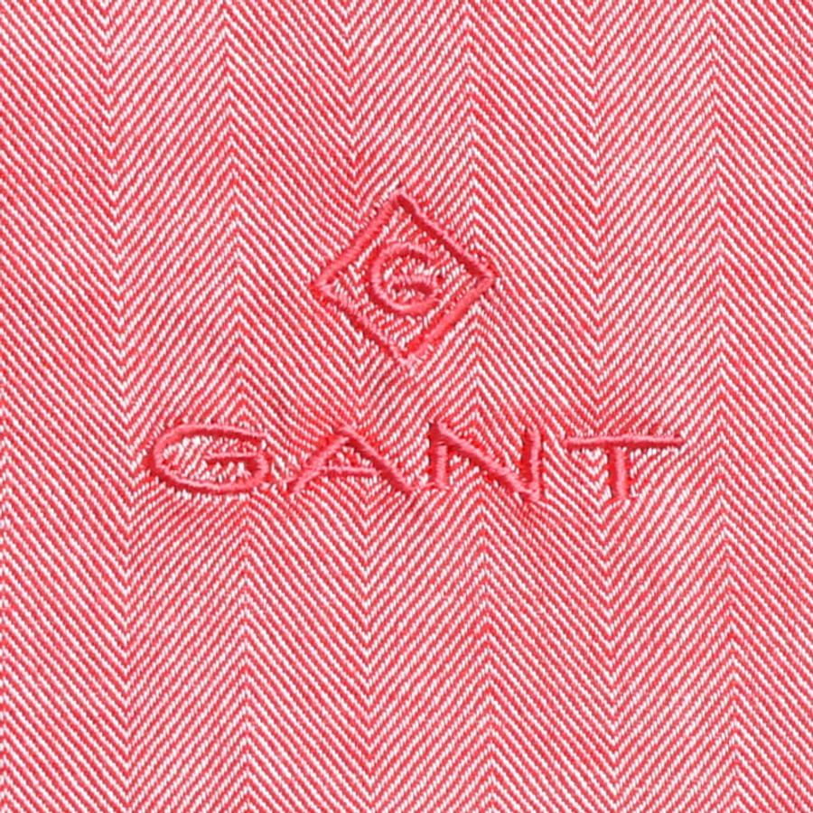 Gant férfi hosszú ujjú ing, lazacszín, 100% pamut, regular fit - Image 2