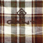 Gant férfi hosszú ujjú ing, barna kockás, 100% pamut, regular fit - Thumbnail Image 2