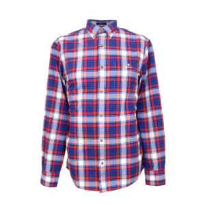 Gant férfi hosszú ujjú ing, színes kockás, 100% pamut, regular fit