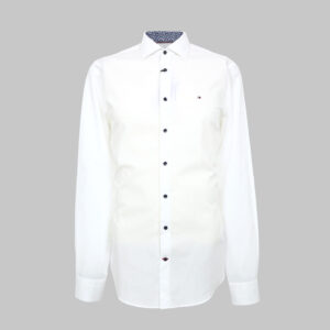Tommy Hilfiger férfi hosszú ujjú ing, fehér, 100% pamut, slim fit, easy care