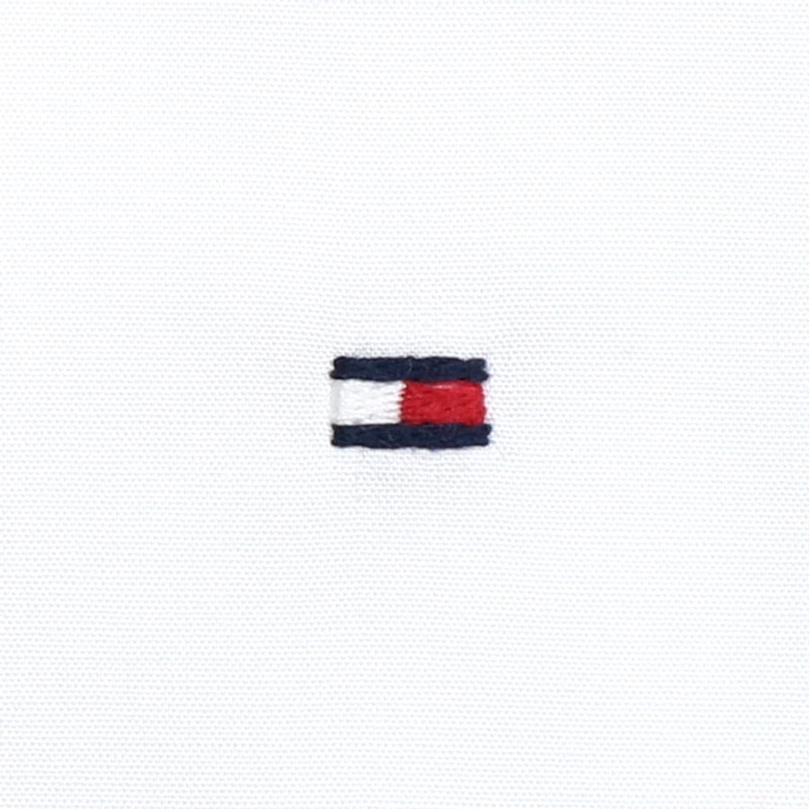 Tommy Hilfiger férfi hosszú ujjú ing, fehér, 100% pamut, slim fit, easy care - Image 2