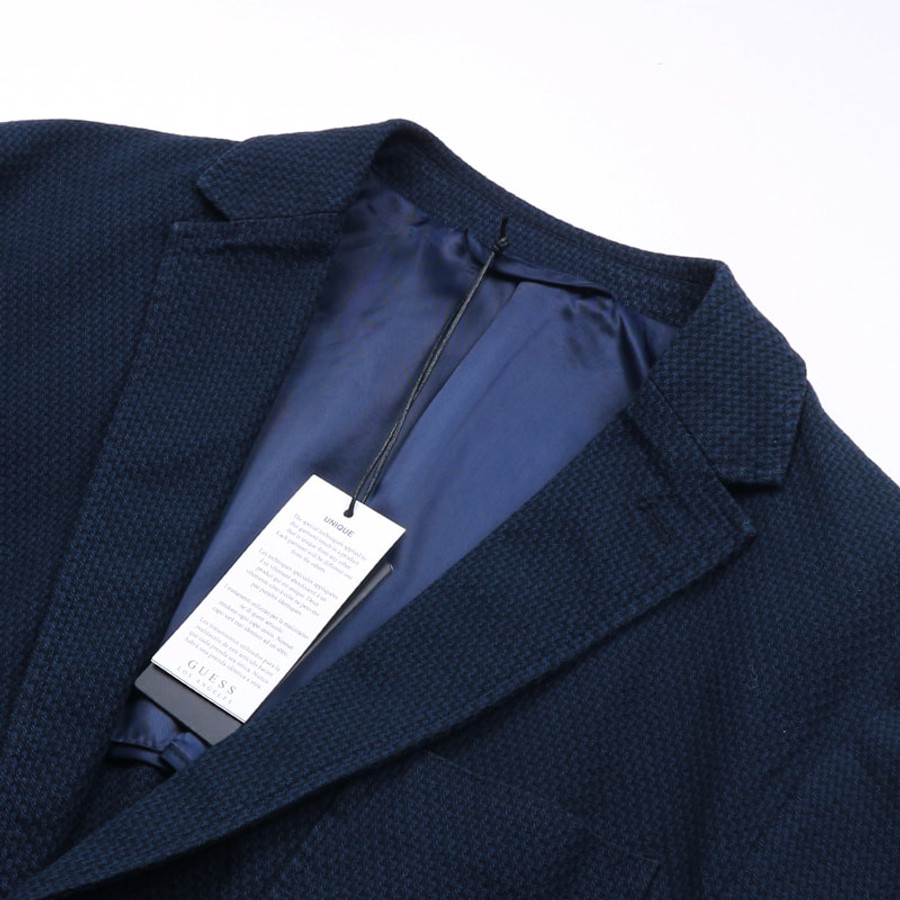 Guess férfi zakó, sötétkék, pamut, slim fit - Image 3