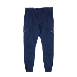 Guess férfi nadrág, sötétkék, pamut, slim fit, mid rise