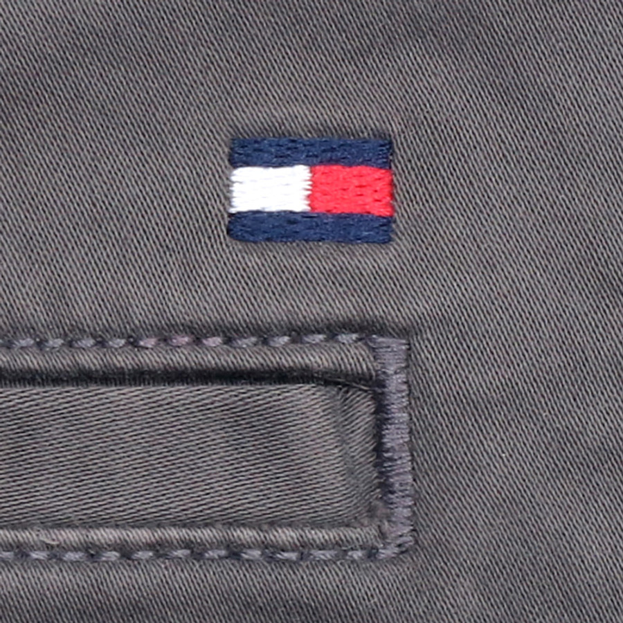 Tommy Hilfiger férfi nadrág, szürke, pamut, slim fit, stretch - Image 3