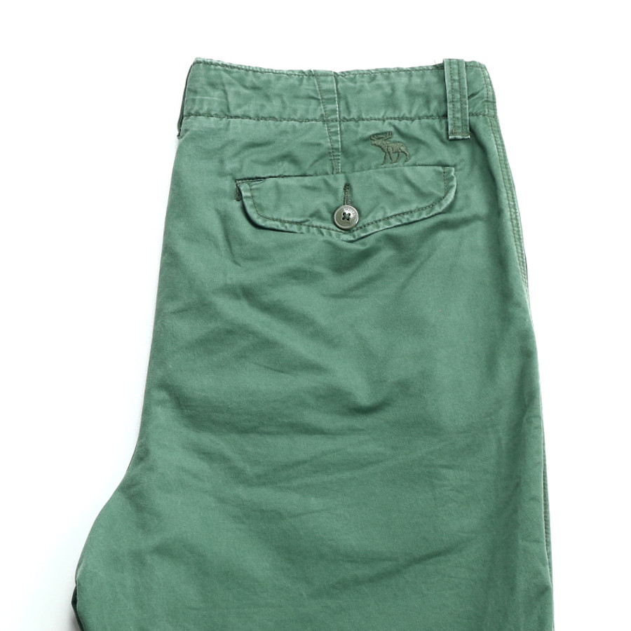 Abercrombie & Fitch férfi rövidnadrág, zöld, 100% pamut - Image 3