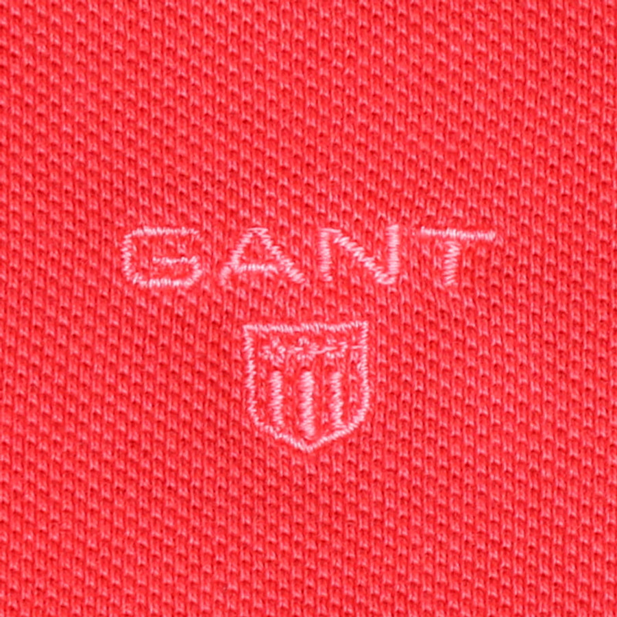 Gant női galléros póló, piros, 100% pamut - Image 2