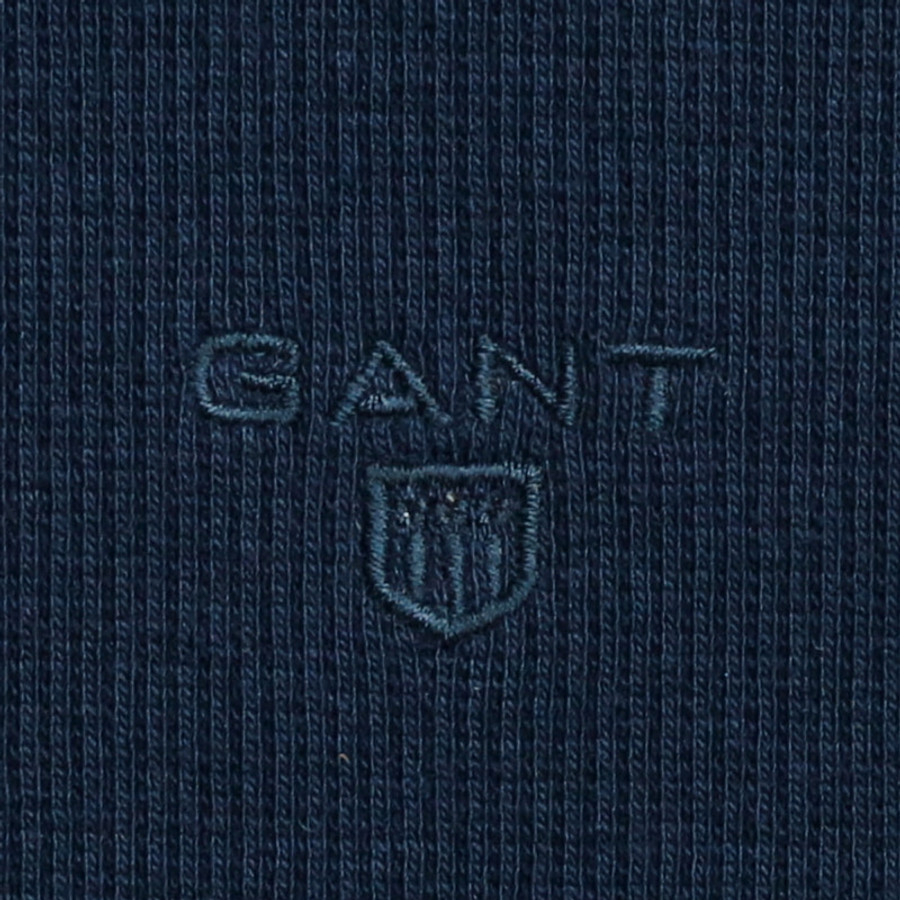 Gant női galléros póló, sötétkék, pamut - Image 2