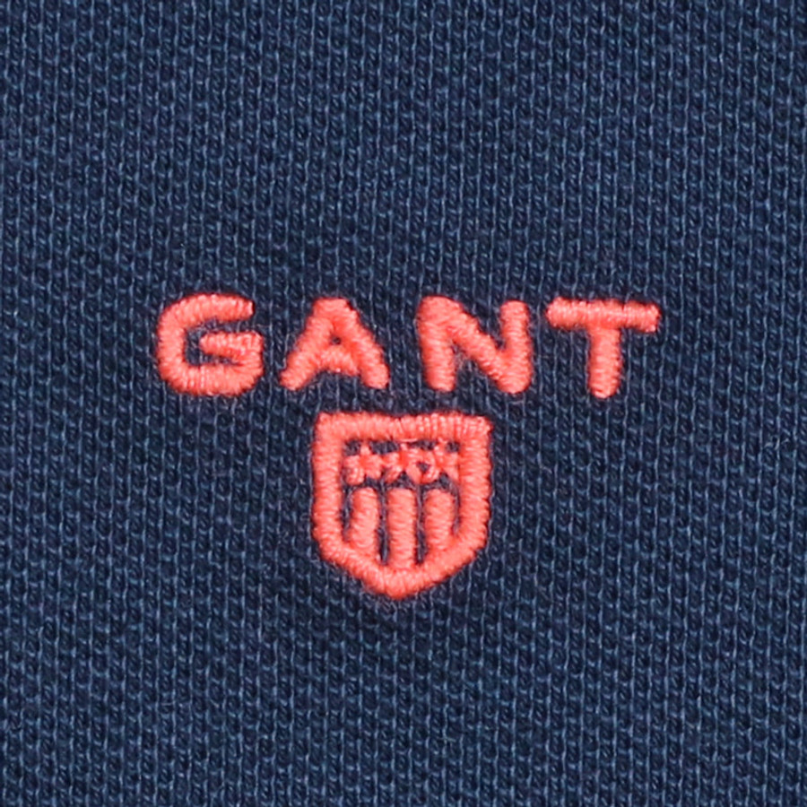 Gant női galléros póló, sötétkék, 100% pamut - Image 3