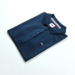 Tommy Hilfiger női galléros póló, sötétkék, 100% organikus pamut - Thumbnail Image 1