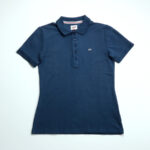 Tommy Hilfiger női galléros póló, sötétkék, 100% organikus pamut - Thumbnail Image 3