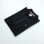 Tommy Hilfiger női galléros póló, fekete, 100% organikus pamut - Thumbnail Image 1