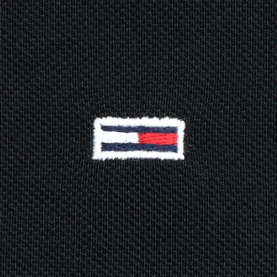 Tommy Hilfiger női galléros póló, fekete, 100% organikus pamut - Image 2