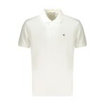 Calvin Klein Férfi Rövid Ujjú Fehér Galléros Póló - Thumbnail Image 1