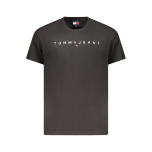 Tommy Hilfiger férfi rövid ujjú fekete póló