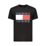 Tommy Hilfiger fekete férfi póló nagyméretű logóval - Thumbnail Image 1