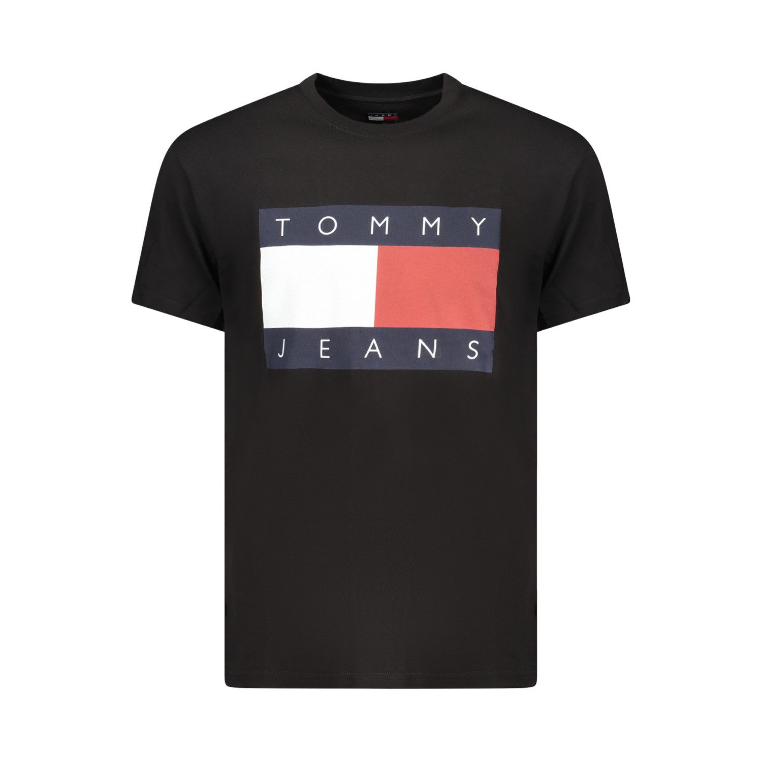 Tommy Hilfiger fekete férfi póló nagyméretű logóval - Image 1