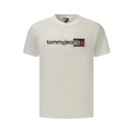 Tommy Hilfiger felirattal díszített fehér férfi póló - Thumbnail Image 1