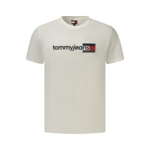 Tommy Hilfiger felirattal díszített fehér férfi póló