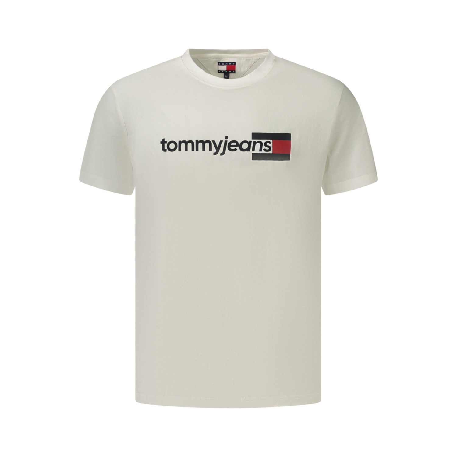 Tommy Hilfiger felirattal díszített fehér férfi póló - Image 1