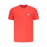 Tommy Hilfiger férfi rövid ujjú piros póló - Thumbnail Image 1