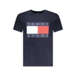 Tommy Hilfiger sötétkék férfi póló nagyméretű logóval - Thumbnail Image 1
