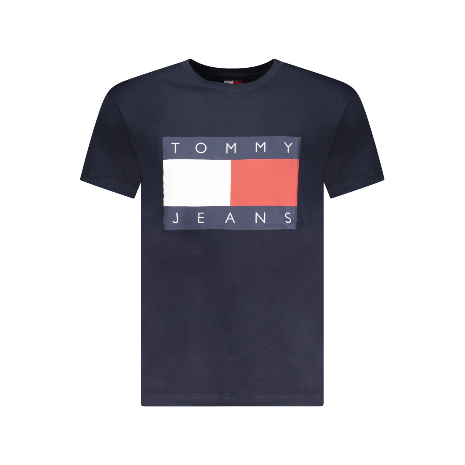 Tommy Hilfiger sötétkék férfi póló nagyméretű logóval - Image 1
