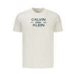 Calvin Klein Férfi Rövid Ujjú Fehér Póló - Thumbnail Image 1