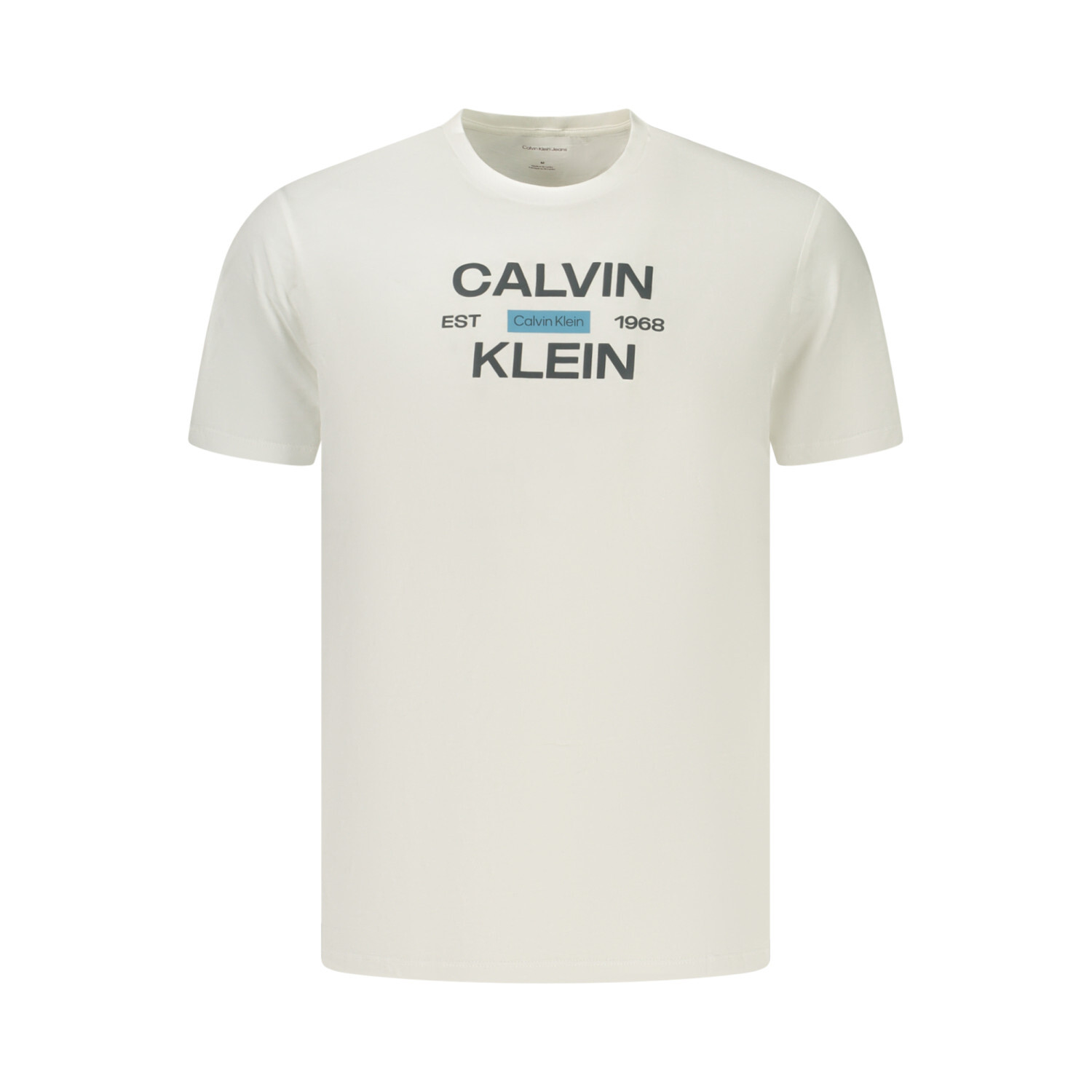 Calvin Klein Férfi Rövid Ujjú Fehér Póló - Image 1