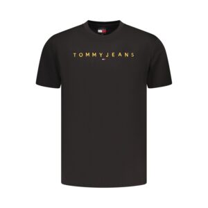 Tommy Hilfiger férfi rövid ujjú fekete póló